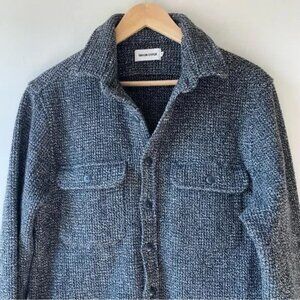 Taylor Stitch The Leeward Shirt Shacket Gray Black